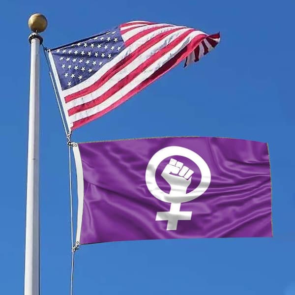 Elegant Feminisme Banner Polyester Lett Flytende