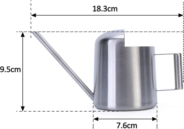 Tyk Børstet Rustfrit Stål Vandkande 11OZ/300ml Lang Tud