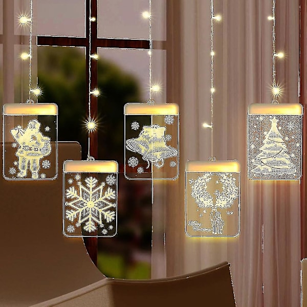 3D riippuvalaisin Joulukoriste LED-valonauha huone d