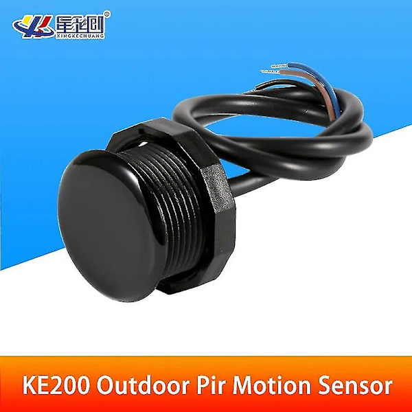 Motorvognsensorer KE200 DC 5v-24v Pir Bevegelsessensor Infrarød Diffus Reflekterende Nærhetssensor for Utendørs Bruk xKC-KE200-Relay-NO
