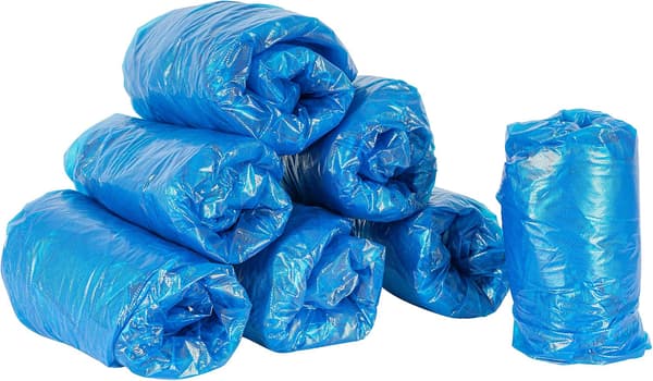 Pakke med 100 Vandtætte Engangs Premium Polyethylen Sko-Overtræk