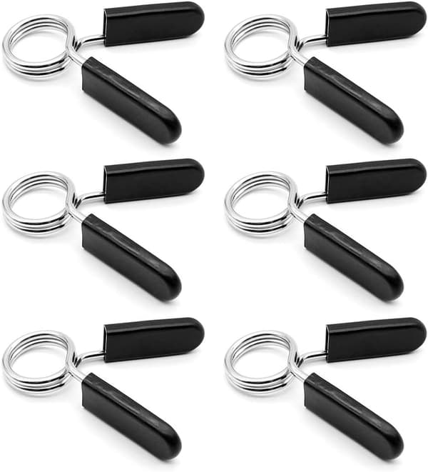 6 stk. Stål Dumbbell Fjederklips Dumbbell Låsende Klips