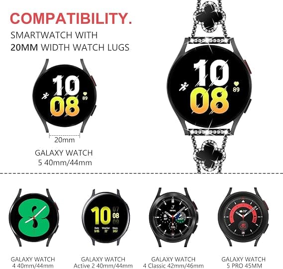 Kompatibel med Samsung Galaxy Watch 4 rem 40mm rem til Galaxy