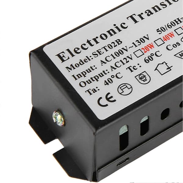 110V til 12V elektronisk transformator spenningsomformer smart strømforsyningsdriver (60W)