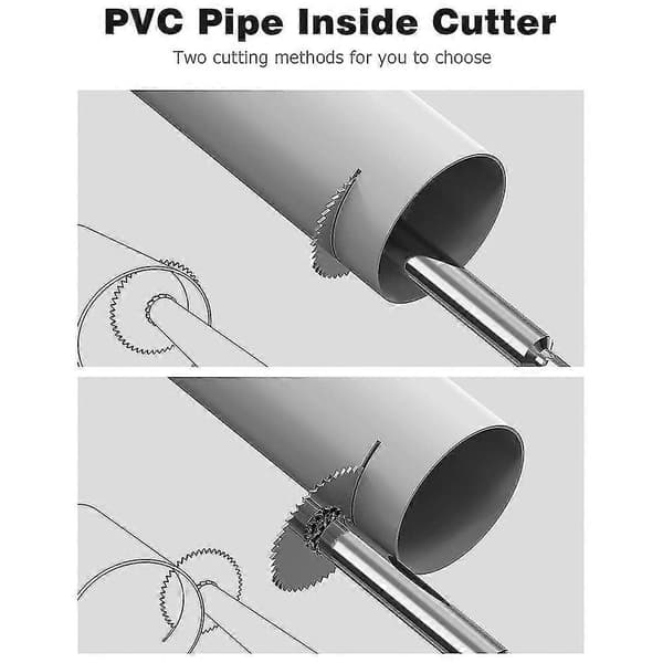 Innvendig rørkutter, 1/4 tomme sekskantet PVC rørleggerarbeid innvendig kutter sett for plastrør (32mm