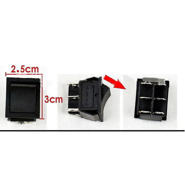 Sähköauton kaasupolkimen nollaus Ride On -lelulle 1 pc switch 6 contacts