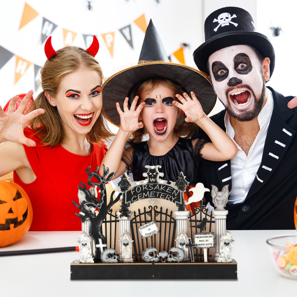 Halloween Spøgelse Dekorationslys LED Dødningehoved Lys Skræmmende Natlys Dekorationer til fester Sammenkomster Bord Horror Skull Prop single attribute