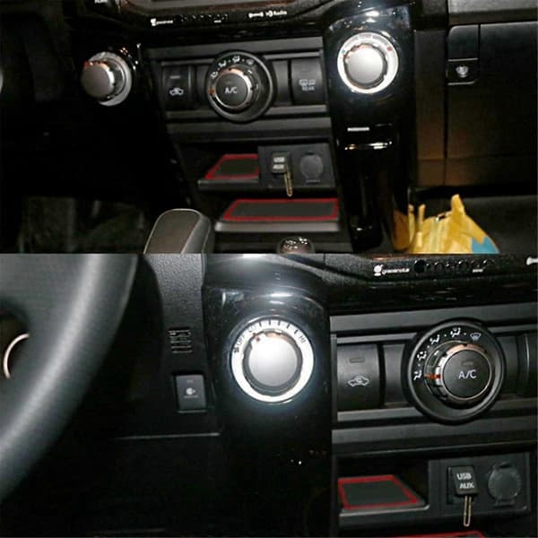 Aircondition Kontrolpanel Bil Trim Center Switch Kontrol Cover til 4Runner 2014-2019