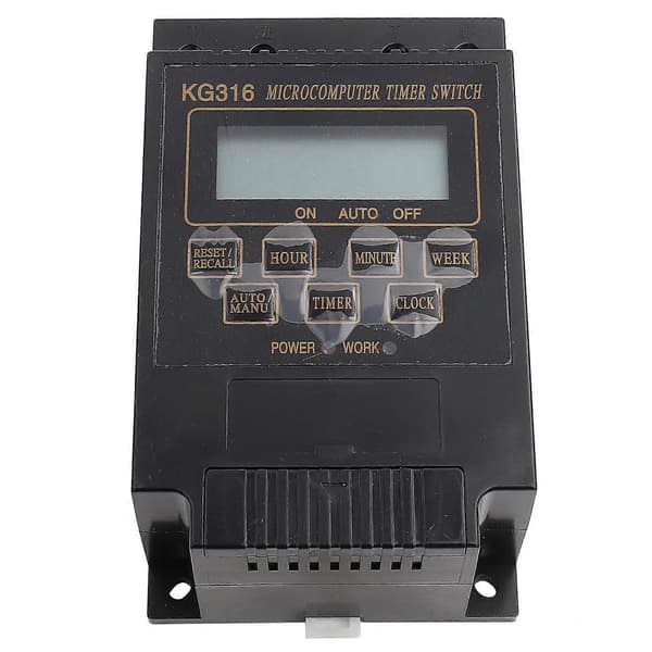 LCD Digital Mikrocomputer Kontrol Strøm Timer Afbryder Tidsrelæ (AC110V)