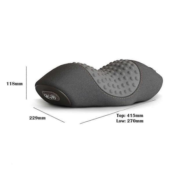 Elektrisk Massager Cervikal Pude Varm Kompres Vibration Massage Nakke Traction Afslappende Sovende Memor