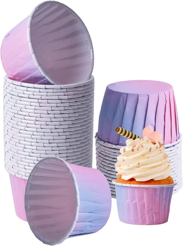 100 stk. Papir Muffinsforme, Cupcakeforme Pap Kartonsforme