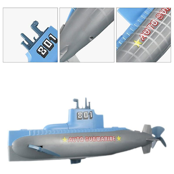 1 st Submarine Leksak Blue 6.5X8X23CM