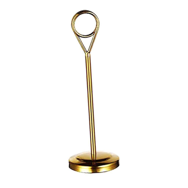 1/2/3/5 Bordnummerholder i rustfrit stål Skiltholder Fotostativ Til Gold 15cm 1 Pc