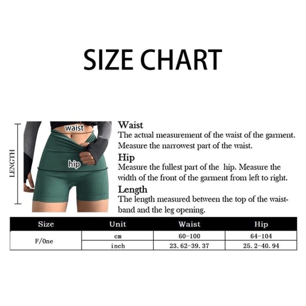 Byxor med print för kvinnor, shorts med hög midja, korta säkerhetsbyxor för magkontroll, sportshorts, byxor med platta ben som inte märker green S/M