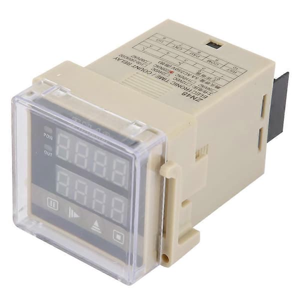 ZN48 Digitalt Tidsrelé Teller Multifunksjon Roterende Hastighetsfrekvensmåler AC220V