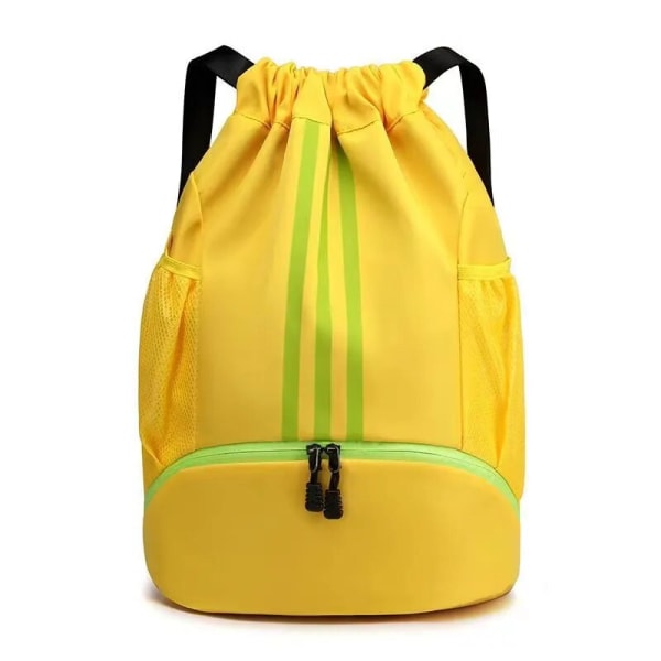 Ryggsäck för sportgymnastik med stor kapacitet . Yellow