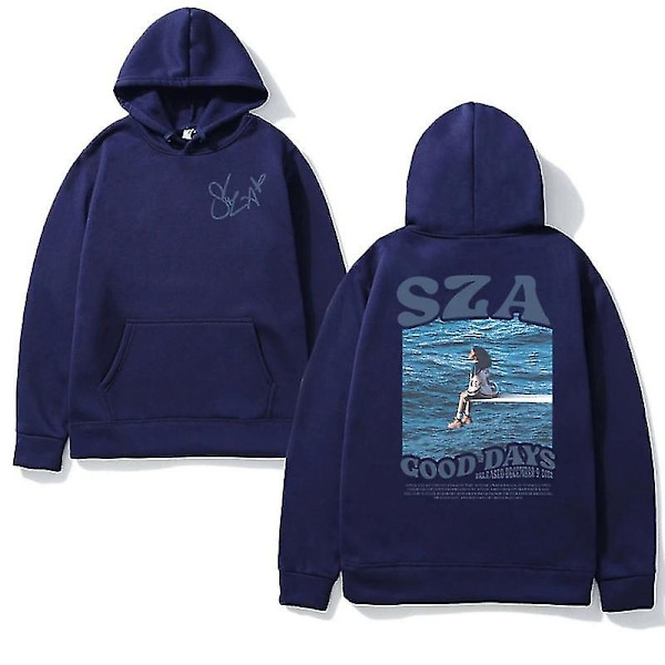 Höst Herr Dam Huvtröjor Sza Music Album Sos Graphic Hoodie 2024new April 4.1c5 M-Navy