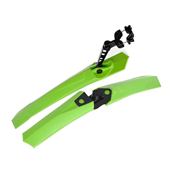 Cykelskärmar Set Justerbara Fram Bak Cyklar Stänkskärmar MTB Mud Guard Cykling Stänkskydd för Mountain Road Bike Riding qd Green 0.37