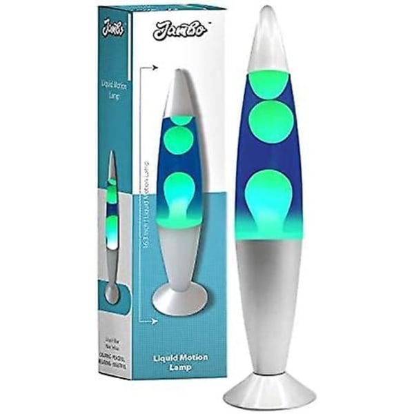 16-tommer Smuk Magmalampe - Blå med Fuchsia/lilla Voks, 16\", Afslappende Natlampe Natlys Boligindretning Stue Kontor Soveværelse Lampe Til Voksne, red 16inch