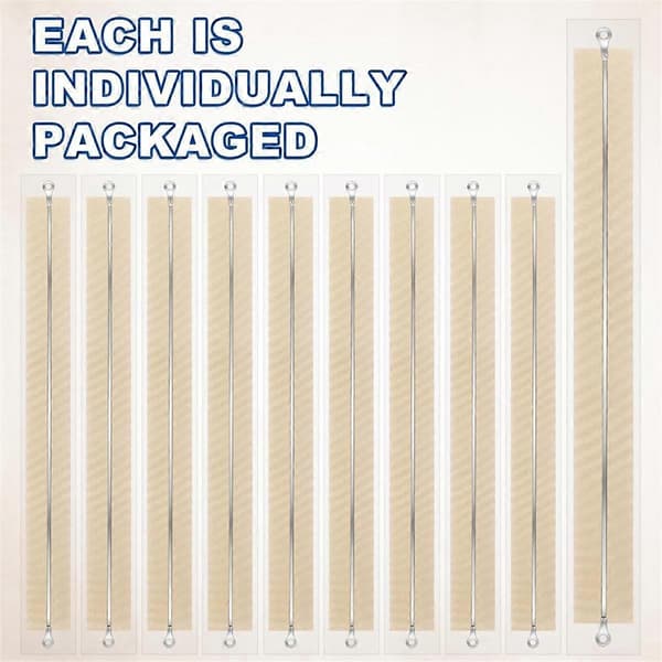 10 stk. Impulse Sealer Erstatningsdeler, 12 tommer Klut Varmeforsegling Strips Firkantede Elementer Grip Impulse Sealer Reparasjonssett