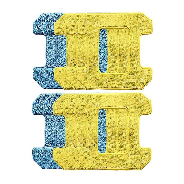 10 stk. moppepuder kompatible med Hobot 298 vinduesrensningsrobot Yellowblue
