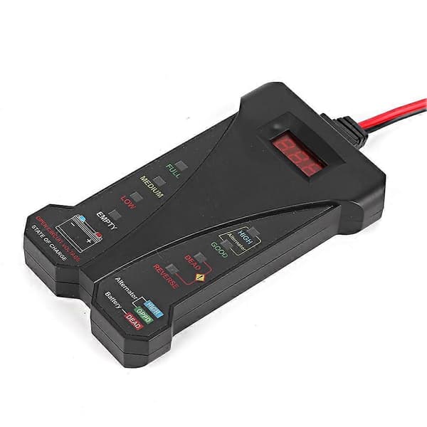 Bilbatteridetektor Digital Display 12V LED Batteritestare Analysator Diagnostikverktyg