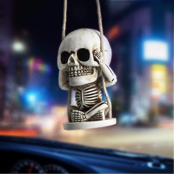 Bilspegel Hängande Tillbehör Söt Sugar Skull Dekor Backspegel