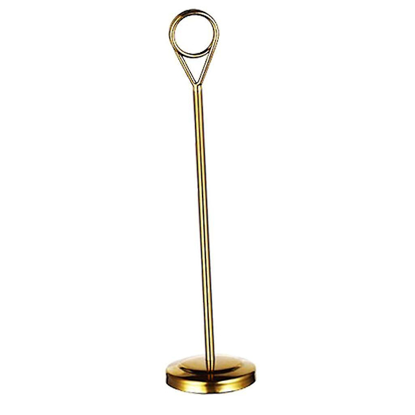 1/2/3/5 Bordnummerholder i rustfrit stål Skiltholder Fotostativ Til Gold 20cm 1 Pc