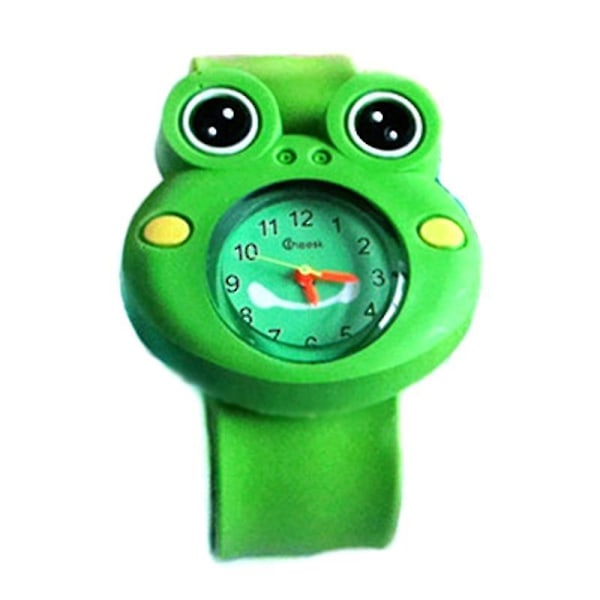 Children Cartoon Watches Wrist Watch Indicating Quartz Electronic Wris qd Frog green