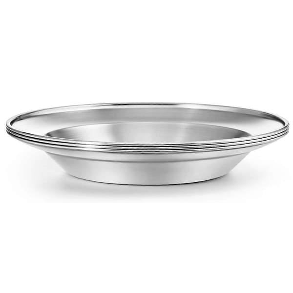 Tallrikset i rostfritt stål, bärbart bestickset, tallrikar, utomhuscamping, picknickgrill
