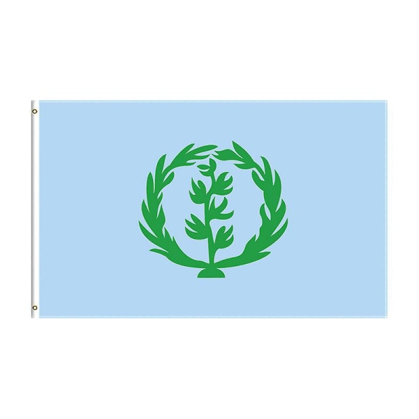 Flagshow Eritrean 1952-1961 Historical Flag 90x150cm: Autentisk Eritrea National Banner, Indoor/Outdoor Decor" 90 x 150cm