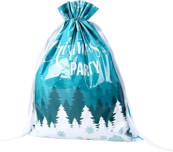 #6st julklappspåsar, godisförpackning med dragsko 44x57cm#