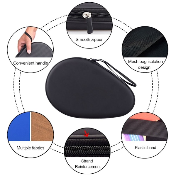 Case Bordtennisetui CASE qd black