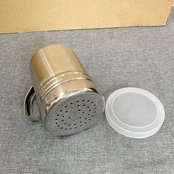 Store metall salt pepper strøere - med håndtak - krydder
