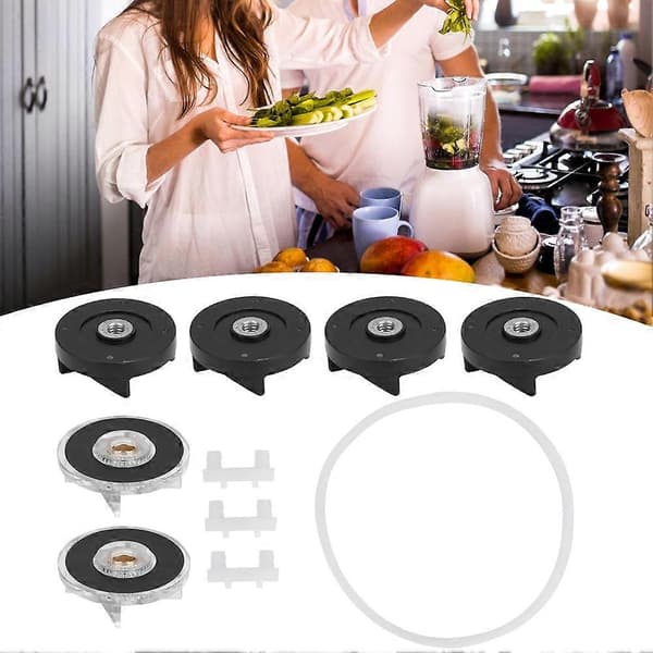 Tilbehør av 6 Base Gear og Blade Gear reservedel for Magic Bullet Blender (Gruppe 3) 250W