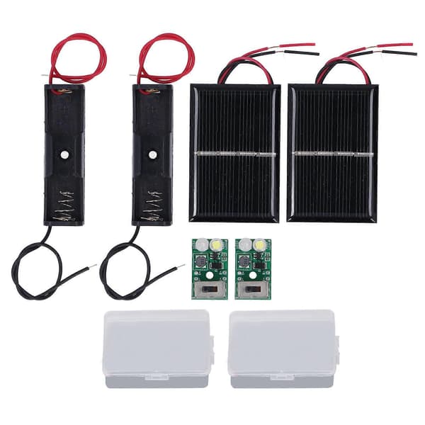 Solcellelyskontrollpanelsett Ladebeskyttelse PCB Solcelleplenlampe Kontrollkortsett 1,2V
