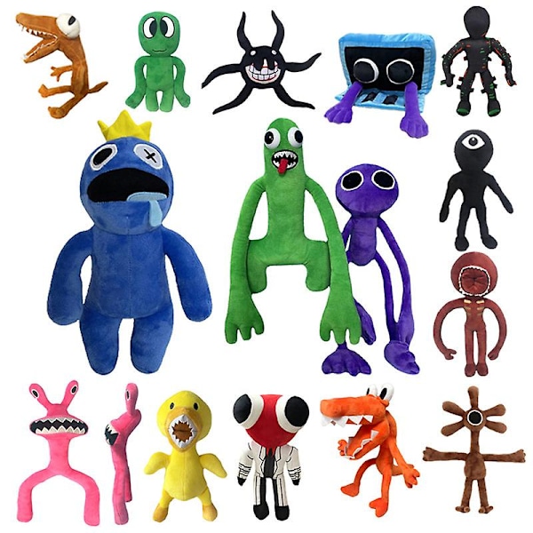 Roblox Rainbow Friends - Pehmolelu, Piirretty Pelihahmo, Täytetty Nuken, Lasten Joululahja Trash can 26cm