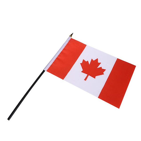 5 st Handviftande Flagga Kanada Nationella Handflaggor Canada