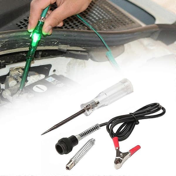 12V Krets Tester Probe 3-24v Elektrisk Bil Sikring Test Lys Spenningspenndetektor