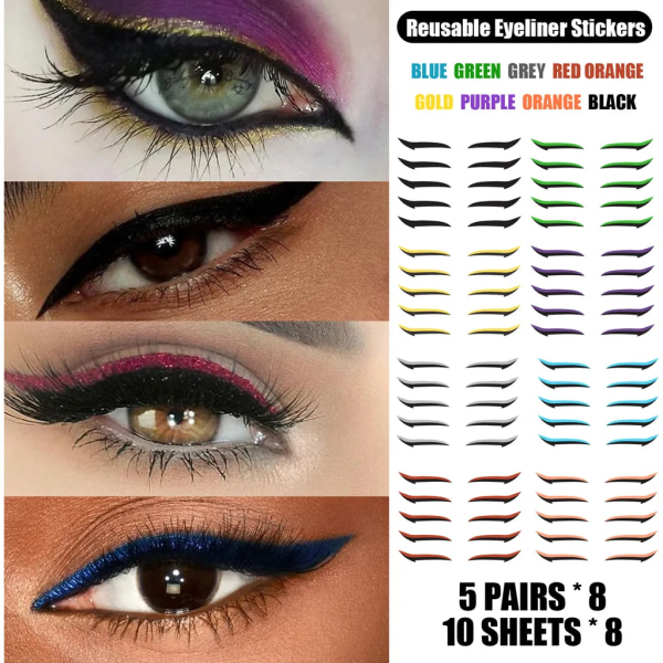 Eyeliner Sticker Dubbelt ögonlock Sticker Eye Makeup Tool