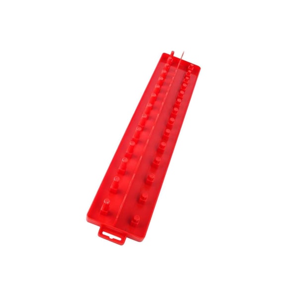 1/2 Socket Organizer Hållare Rack Sleeve Förvaringsfäste Verktygslåda Red Imperial L 1Set