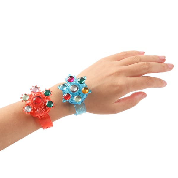 #5-pak LED-lysende Fidget Spinner Armbånd Børnefestgaver, LED#
