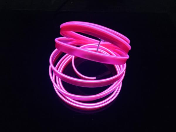El Wire 5m/16ft Neon Rørlys Bil Interiør Trim Lysbånd Annonce