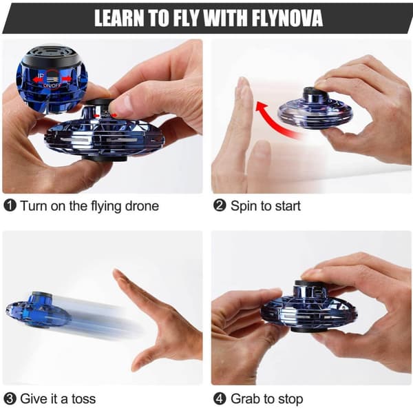 FlyNova Flygande UFO-Drönare LED