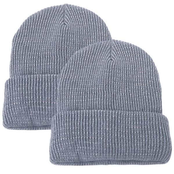 Refleks hue Hue med refleksgarn qd 190 Grå 2-Pack