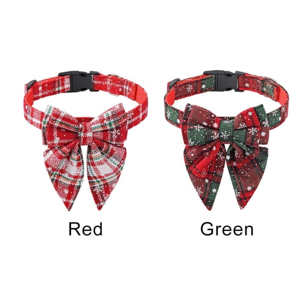 Christmas Dog Bows Dog Bell RED Red M