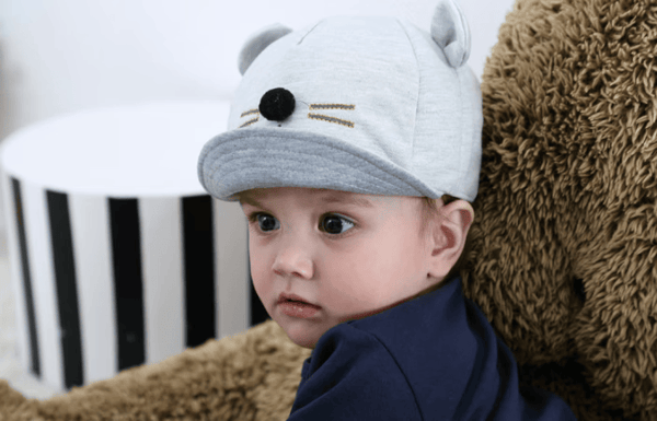 Lasten Baby Bunny Rabbit Visiiri Baseball-lippis Puuvilla Tummanharmaa Harmaa