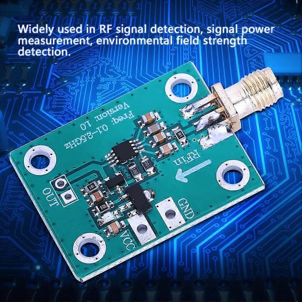 -72dBm-2dBm RF-effektmåler Logaritmisk detektor Mikrobølge radiofrekvensdetektionsmodul