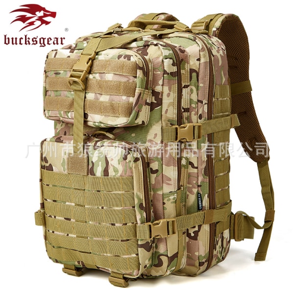 Wolf commander päivitetty 50L Army -fani EDC-sarja naamiointi suuri 3P laukku ulkoilu retkeilyreppu taktinen reppu Khaki 36-55L