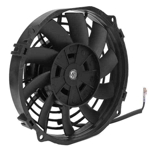 7 tommers svart universell elektrisk radiator kjølevifte 10 blader slank vifte push pull DC 12V for biler